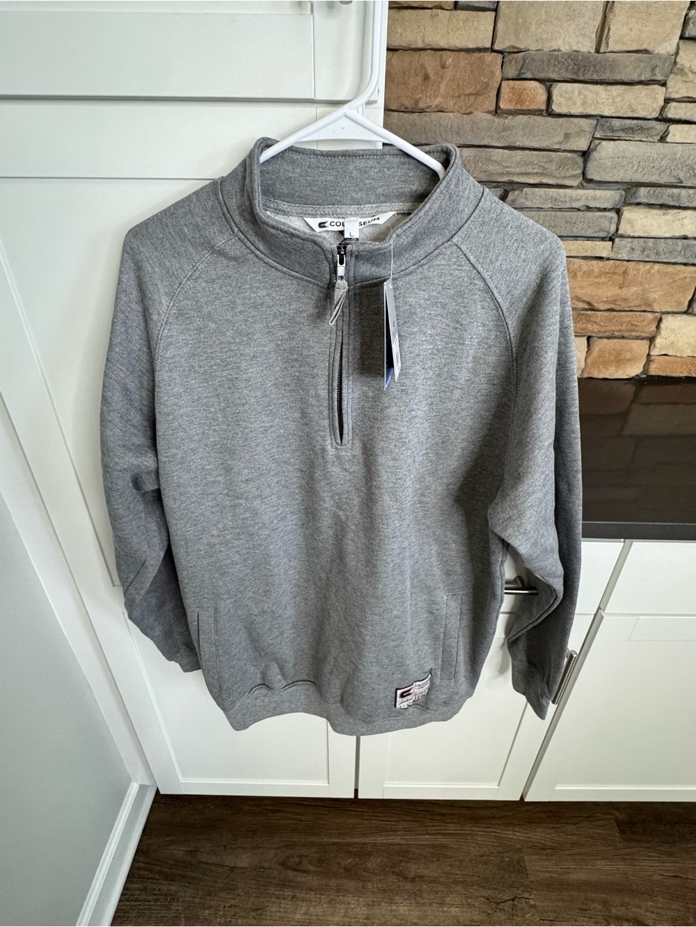 Men’s Grey Colosseum 1/4 Zip Sweater